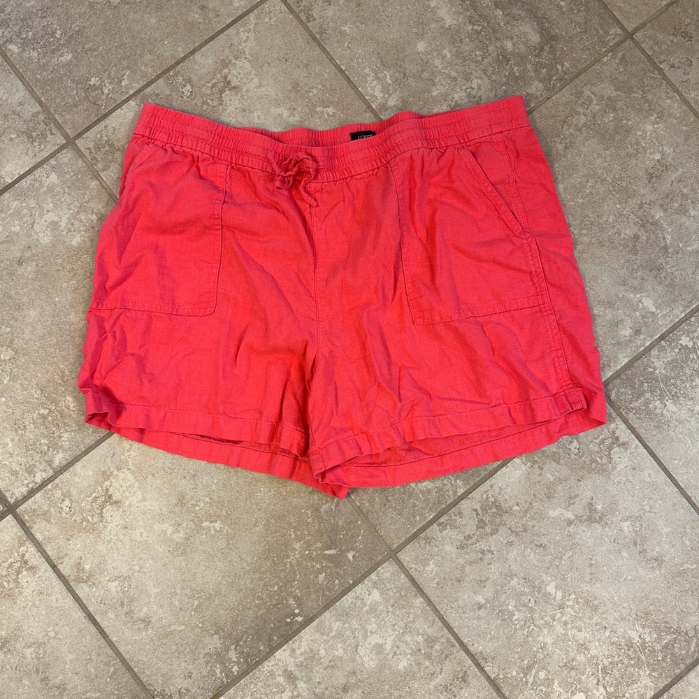 J. Crew Factory Linen Shorts Relaxed Fit Lightweight